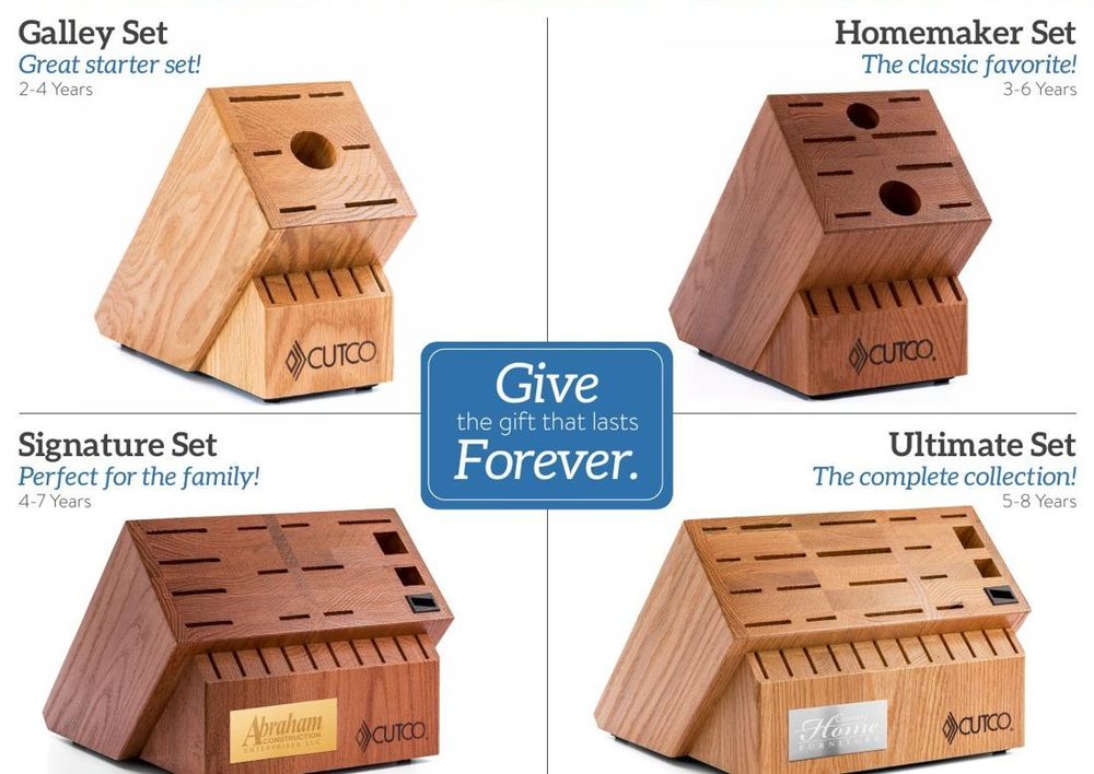 The four Build-A-Set block tiers: Galley 2-4 years, Homemaker 3-6 years, Signature 4-7 years, Ultimate 5-8 years