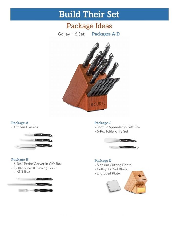 Galley + 6 Set build plan, packages A through D